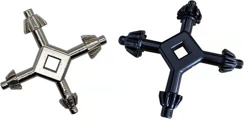 1 Pcs Universal 4 Way Chuck Key,4 in 1 Drill Chuck Wrench,Chuck Wrench,Drill Chuck Key,Hand Drill Key,Drill Chuck Wrench,For Tighten Drills Chuck Universal Combination Hand (Silver) in Saudi Arabia