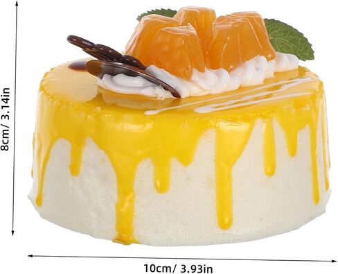Cabilock Artificial Birthday Cake Model Realistic Fake Dessert Prop Food for Photography Versatile Decorative Display in Saudi Arabia