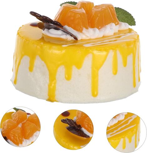 Cabilock Artificial Birthday Cake Model Realistic Fake Dessert Prop Food for Photography Versatile Decorative Display in Saudi Arabia