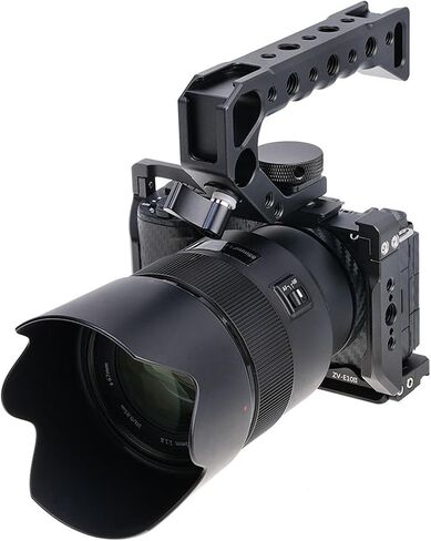 Full Camera Cage Protective Frame Case for ZV-E10II DSLR Camera Expansion Stabilizer Video Film Movie Making Bracket in Saudi Arabia
