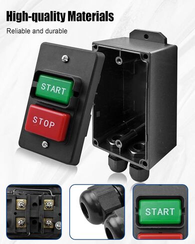 Table Saw Switch 110/ 220V, Single Phase On/Off Switch for Power Control and Safety in Saudi Arabia