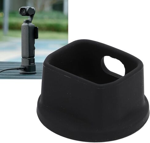 Camera Stabilizer Base for OSMO Pocket 3, Silicone Non Slip Desktop Stand Black Compact Lightweight Accessory, Specifically Designed for OSMO Pocket 3 in Saudi Arabia
