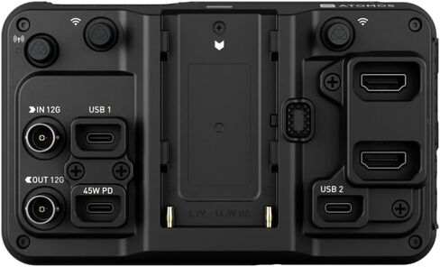 جهاز تسجيل شاشة Atomos Ninja TX مقاس 5 بوصات 1500nit مع مجموعة طاقة عالمية لالتقاط RAW بدقة 8K (14 عنصرًا) in Saudi Arabia