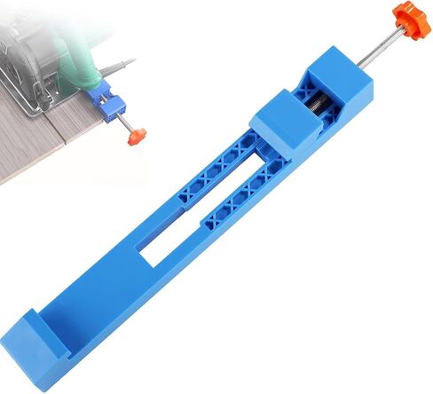 Cutting Machine Base Guide, Precision Circular Saw Guide Rail, Plastic Adjustable Electric Circular Saw Milling Positioning Clamp for Woodworking Precision Cutting and Milling Tasks (Blue, 300mm) in Saudi Arabia