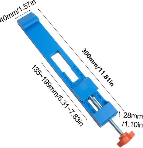 Cutting Machine Base Guide, Precision Circular Saw Guide Rail, Plastic Adjustable Electric Circular Saw Milling Positioning Clamp for Woodworking Precision Cutting and Milling Tasks (Blue, 300mm) in Saudi Arabia