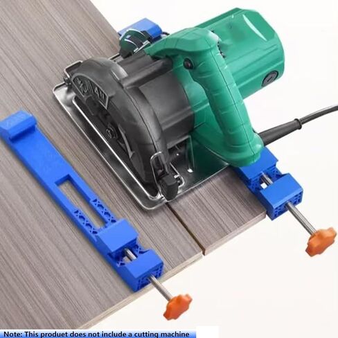 Cutting Machine Base Guide, Precision Circular Saw Guide Rail, Plastic Adjustable Electric Circular Saw Milling Positioning Clamp for Woodworking Precision Cutting and Milling Tasks (Blue, 300mm) in Saudi Arabia