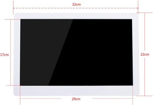 Digital Photo Frames Electronic Photo Frame 13-Inch Ultra-Thin Narrow Border 1366 * 768 Resolution Dc Interface with Remote Control,Black in Kuwait