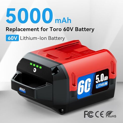 بديل 5.0 أمبير لبطارية Toro 60V 88620، 88625، 88640، 88650، متوافق مع نظام الطاقة Toro Flex-Force 60 Volt Max أدوات الطاقة اللاسلكية in Kuwait