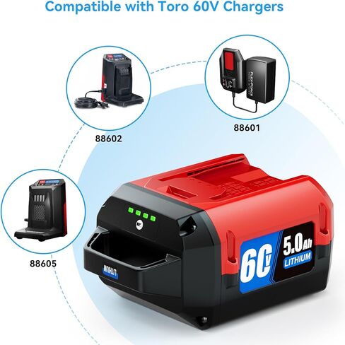 بديل 5.0 أمبير لبطارية Toro 60V 88620، 88625، 88640، 88650، متوافق مع نظام الطاقة Toro Flex-Force 60 Volt Max أدوات الطاقة اللاسلكية in Kuwait
