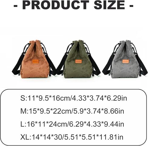 Camera Case Drawstring Bag Vintage DSLR Camera Bag Soft Lens Case with Shouder Strap for Traveling Camera Storage Case in Saudi Arabia