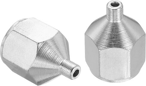 PATIKIL 1/4" to M5 Air Brush Hose Adapter, 2 PCS 1/4" BSP Female to M5 Male Fitting Conversion Adapter Nipple Metal Connector for Air Compressors in Saudi Arabia
