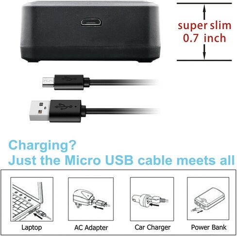 شاحن USB مزدوج Kastar متوافق مع كاميرا Nikon EN-EL25، EN-EL25a، بطارية 4241، شاحن MH-32، سلسلة Z، Z50، Z FC كاميرا رقمية بدون مرآة in Saudi Arabia