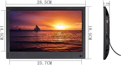 Digital Photo Frames 11.6-Inch IPS Full Viewing Angle Hdmi Hd 1080P Led Advertising Player Video Calendar Clock,Black in Saudi Arabia