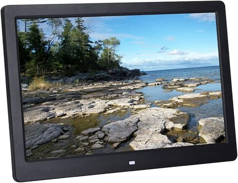 Digital Photo Frame with Remote Control13 Inch Resolution1280X800 Digital Picture Frame with Display Photo/Music/Video Player Calendar Alarm Auto On/Off Timer,Black in Kuwait