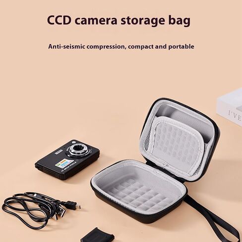 Hard Carrying Case Digital Camera Accessories Storage Case for Photography Camera Wireless Earbud Charging Adapter in Kuwait