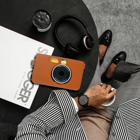 Multifuntional Shock Absorbing Camera Storage Case Leather Texture Suitable for MS200 Camera Easy Surfaces in Saudi Arabia