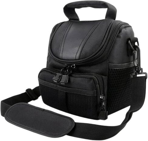 Waterproof Nylon Camera Shoulder Bag for DSLR Sponge Padding Front Side Pockets Travel Photography Accessories in Saudi Arabia