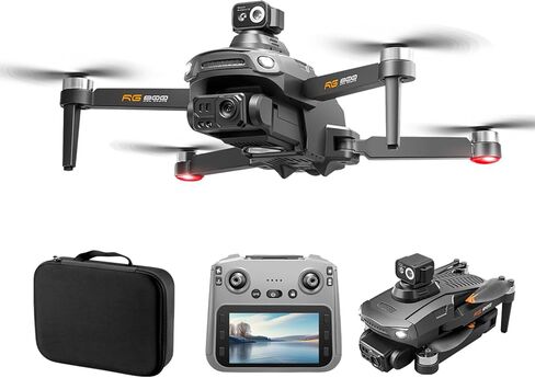 طائرة بدون طيار مع كاميرا للبالغين فيديو 8K، محور ثلاثي المحاور و5 جيجا هرتز FPV، رحلة 60 دقيقة (بطاريتان)، أقل من 240 جرام، محرك بدون فرشاة قابل للطي، إرجاع تلقائي، محمول للبالغين/المبتدئين (3 بطاريات) in Kuwait