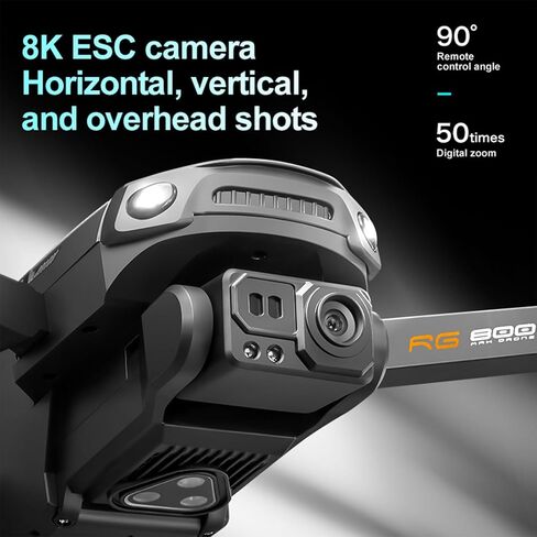 طائرة بدون طيار مع كاميرا للبالغين فيديو 8K، محور ثلاثي المحاور و5 جيجا هرتز FPV، رحلة 60 دقيقة (بطاريتان)، أقل من 240 جرام، محرك بدون فرشاة قابل للطي، إرجاع تلقائي، محمول للبالغين/المبتدئين (3 بطاريات) in Kuwait