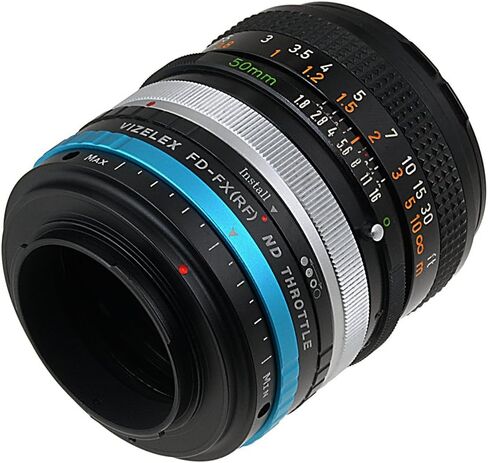 محول عدسة الخانق Vizelex ND متوافق مع عدسات فيلم Canon FD وFL 35 مم لكاميرات Fujifilm X-Mount in Kuwait
