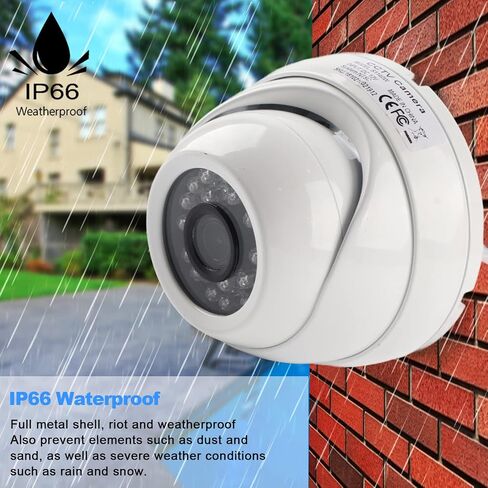 AHD PTZ IR CCTV Camera 4 in 1 Dome 1080P Full HD 24PCS Infrared LEDs IP66 Zero Delay Metal Shell System for Home Office Outdoor (PAL) in Saudi Arabia