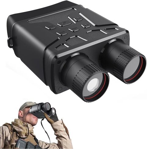 نظارات ياردجو للرؤية الليلية، مناظير رقمية للرؤية الليلية بالأشعة تحت الحمراء 1080 بكسل للبالغين، نطاق رؤية ليلية مع تكبير رقمي 5X، 7 مستويات من الأشعة تحت الحمراء، نظارات الأشعة تحت الحمراء القابلة لإعادة الشحن للتخييم والصيد (R6) in Kuwait