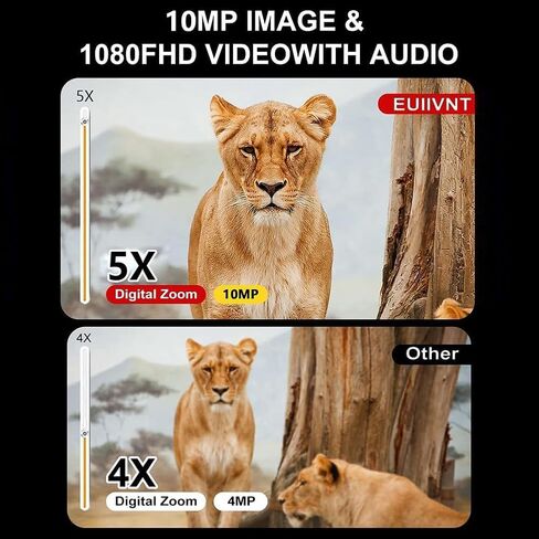 نظارات ياردجو للرؤية الليلية، مناظير رقمية للرؤية الليلية بالأشعة تحت الحمراء 1080 بكسل للبالغين، نطاق رؤية ليلية مع تكبير رقمي 5X، 7 مستويات من الأشعة تحت الحمراء، نظارات الأشعة تحت الحمراء القابلة لإعادة الشحن للتخييم والصيد (R6) in Kuwait