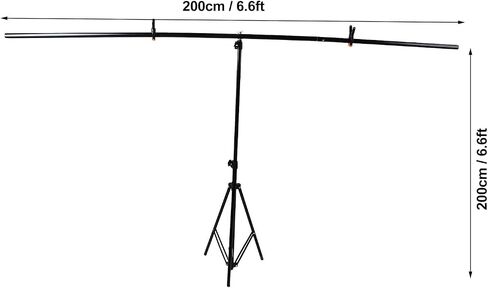 Denash T Form Background Kit with Memory Pouch, 6.6x6.6ft Size, Alloyed Background Support System for Photo Studio, Live Streaming in Saudi Arabia