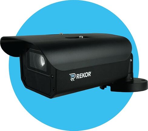 كاميرا أمان Rekor Edge Pro 1080p مع تقنية التعرف على لوحة الترخيص المستندة إلى Edge AI (LPR/ANPR)، طراز السيارة/التصنيع/اللون، 4G LTE MIMO، رؤية ليلية بالأشعة تحت الحمراء 850 نانومتر، IP67، PoE، >98% التعرف على لوحة الترخيص in Kuwait
