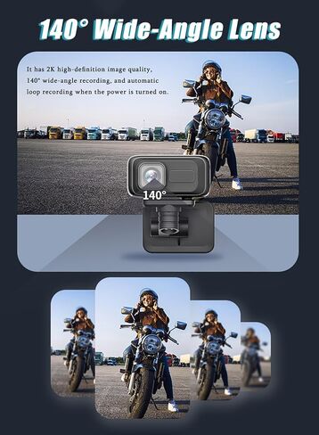 Motorcycle Dash Cam for Yamaha WR 250 1997-2024, 32GB Memory, 140° Wide-Angle Lens Driving Recorder with HD Night Vision, USB Powered Motorcycle Camera, Mirror Base Style in Saudi Arabia