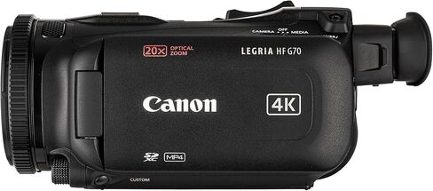 Canon LEGRIA HF G70 PAL UHD 4K Camcorder Bundle with 128GB Memory Card + Filter Kit + Telephoto + Wide Angle Lens 58mm + Lark M2 Duo 2-Person Wireless Microphone + Tripod + Carrying Case + LED Light in Saudi Arabia