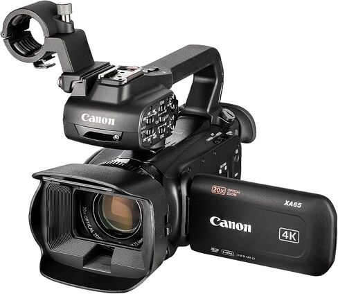 Canon XA65 PAL Professional UHD 4K Camcorder Bundle with 128GB Memory Card + Carrying Case + Cleaning kit in Saudi Arabia