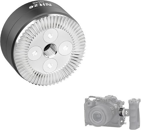حامل Nitze Rosette لـ ARRI، محول Rosette أنثى لـ ARRI مع برغي 1/4 بوصة ودبابيس تحديد موقع قابلة للفصل، لقفص الكاميرا والمقبض الجانبي - N64B in Saudi Arabia