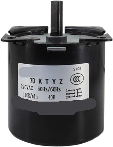 300KG 70KTYZ 40W AC 110V/220V AC Permanent Magnet Motor CW/CCW Low Speed Motor 1.5/2.5/5/10/15/20/30/50/60/80/110rpm(30rpm 220V) in Saudi Arabia