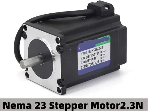 Nema 23 Stepper Motor 1.2N1.8N2.3N2.5N2.8N Output Shaft 2 Phase 4 Wire Motor 3D Printer Computerized Numerical Control Milling Machine Engraving Machine(2.8N.M,10mm) in Saudi Arabia