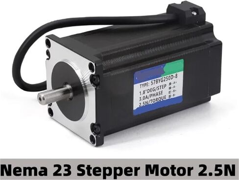 Nema 23 Stepper Motor 1.2N1.8N2.3N2.5N2.8N Output Shaft 2 Phase 4 Wire Motor 3D Printer Computerized Numerical Control Milling Machine Engraving Machine(2.8N.M,10mm) in Saudi Arabia