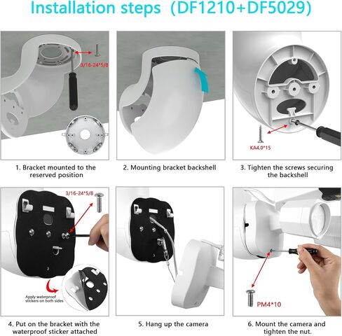دعامة تثبيت للكاميرا الخارجية متوافقة مع كاميرا الأمان REOLINK 4K Duo Floodlight PoE (أبيض) in Saudi Arabia