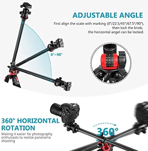 Tripod Boom Arm, Aluminum Alloy Camera Overhead Tripod SLR Camera Cross Arm Bracket Extension Rod in Saudi Arabia