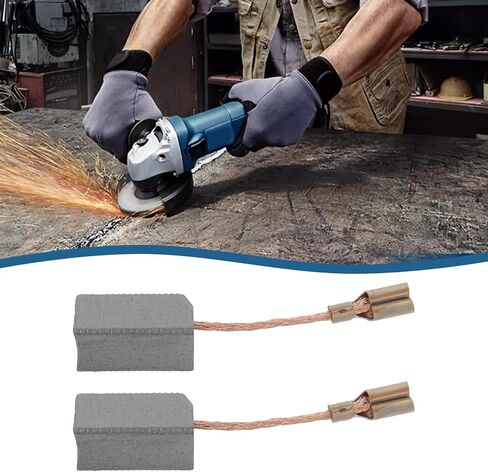 SING F LTD 2pcs Motor Carbon Brushes Power Tool Carbon Brushes Compatible with Craftsman 4 1/2" Angle Grinder 13.6mm x 8mm x 6.1mm with 25mm Wire Length in Saudi Arabia