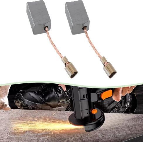 SING F LTD 2pcs Motor Carbon Brushes Power Tool Carbon Brushes Compatible with Craftsman 4 1/2" Angle Grinder 13.6mm x 8mm x 6.1mm with 25mm Wire Length in Saudi Arabia