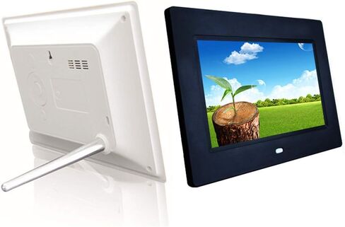Digital Photo Frames Digital Publicity Electronic Photo Frame 7 Inch Hd Multifunctional Video Advertising Machine with Clock and Calendar Function,Black in Saudi Arabia