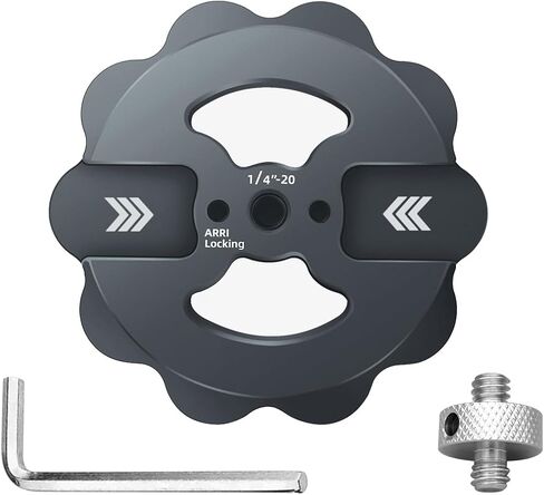 Magnetic Phone Tripod Mount,1/4" Thread Cold Shoe 360° Rotation,Compatible with iPhone16 15 14 13 12 Pro All Series,Magnetic Ring iPhone Tripod Mount Adapter in Saudi Arabia