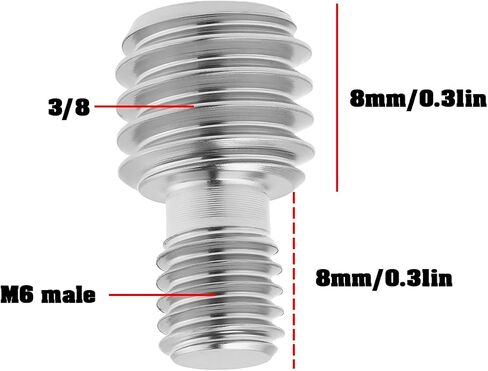 4 قطعة 3/8 بوصة ذكر إلى 1/4 بوصة ذكر محول المسمار مناسبة ل Monopod ترايبود ولوحة الإفراج السريع in Saudi Arabia