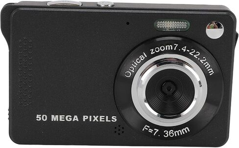Digital Camera, Teen Compact Camera with 50MP, 1080P HD Video, Autofocus, 16X Zoom, LED Flash, 2.8 Inch TFT Screen for Travel Photography (Silver) in Saudi Arabia