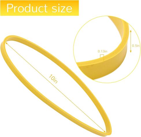 2 Pack 10" x 0.5" x 0.13" Band Saw Tires, Compatible with Delta, Jet, Grizzly, and Powermatic - No Need Needed (10 Inch Wheel) in Saudi Arabia