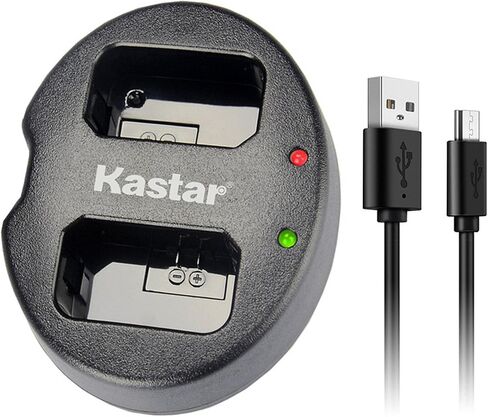 Kastar شاحن USB مزدوج لـ NP-FW50 وSony Alpha 6300 Alpha 6500 ILCE-QX1 Alpha 7 7R 7R II 7S a7R a7S a7R II a5000 a5100 a6000 a6300 NEX-7 DSC-RX10 DSC-RX10 II III 7SM2 ILCE-7R 7S in Saudi Arabia