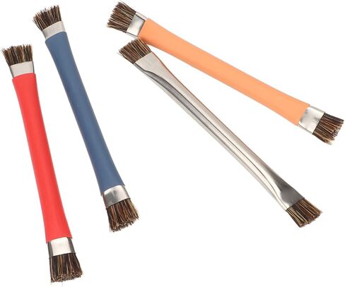 Yunir Anti Static Double Head Electronics Brush Set for Chip Camera, Excellent Cleaning Effect for Motherboard, Computer, Tablet, Metal Material, 4Pcs Keyboard Brush Kit in Saudi Arabia