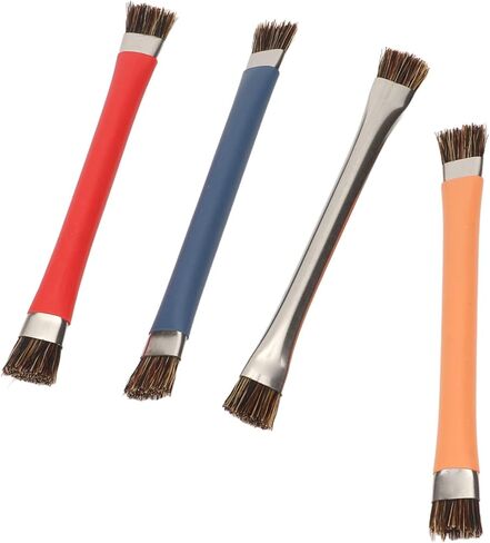 Yunir Anti Static Double Head Electronics Brush Set for Chip Camera, Excellent Cleaning Effect for Motherboard, Computer, Tablet, Metal Material, 4Pcs Keyboard Brush Kit in Saudi Arabia