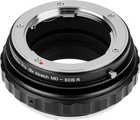 محول تمديد Fotodiox DLX متوافق مع عدسة Minolta MD لكاميرات EOS R/RF، يتميز بقدرات فلتر ماكرو وND in Kuwait