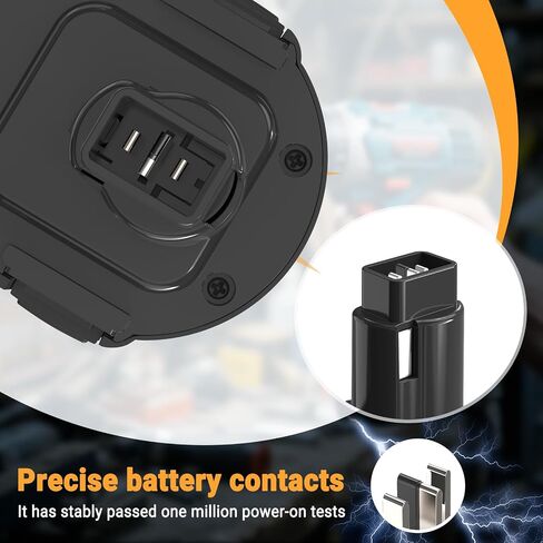 بطارية Shentec 4.0 أمبير 14.4 فولت متوافقة مع بطارية Black & Decker PS140 Firestorm 14.4 فولت NiMH Pod Style، أسود وديكر 14.4 فولت in Saudi Arabia